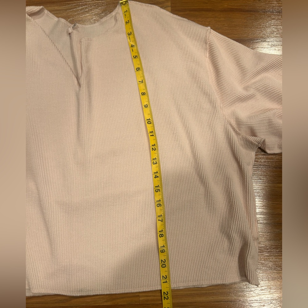 Francesca's Mi Ami Oversized Ribbed Lightweight Top Women’s Size Large - Picture 8 of 8